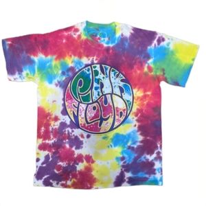 Liquid Blue Pink Floyd Liquid Light Show Tie-Dye T-Shirt - Unisex Small EUC